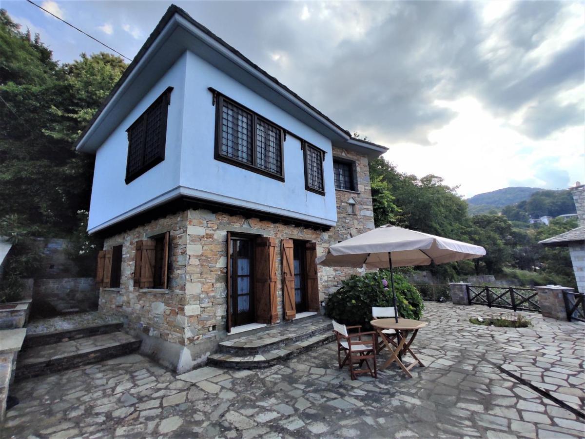 桑加拉达Cozy Blue Stone House With A Great Sea View.别墅 外观 照片