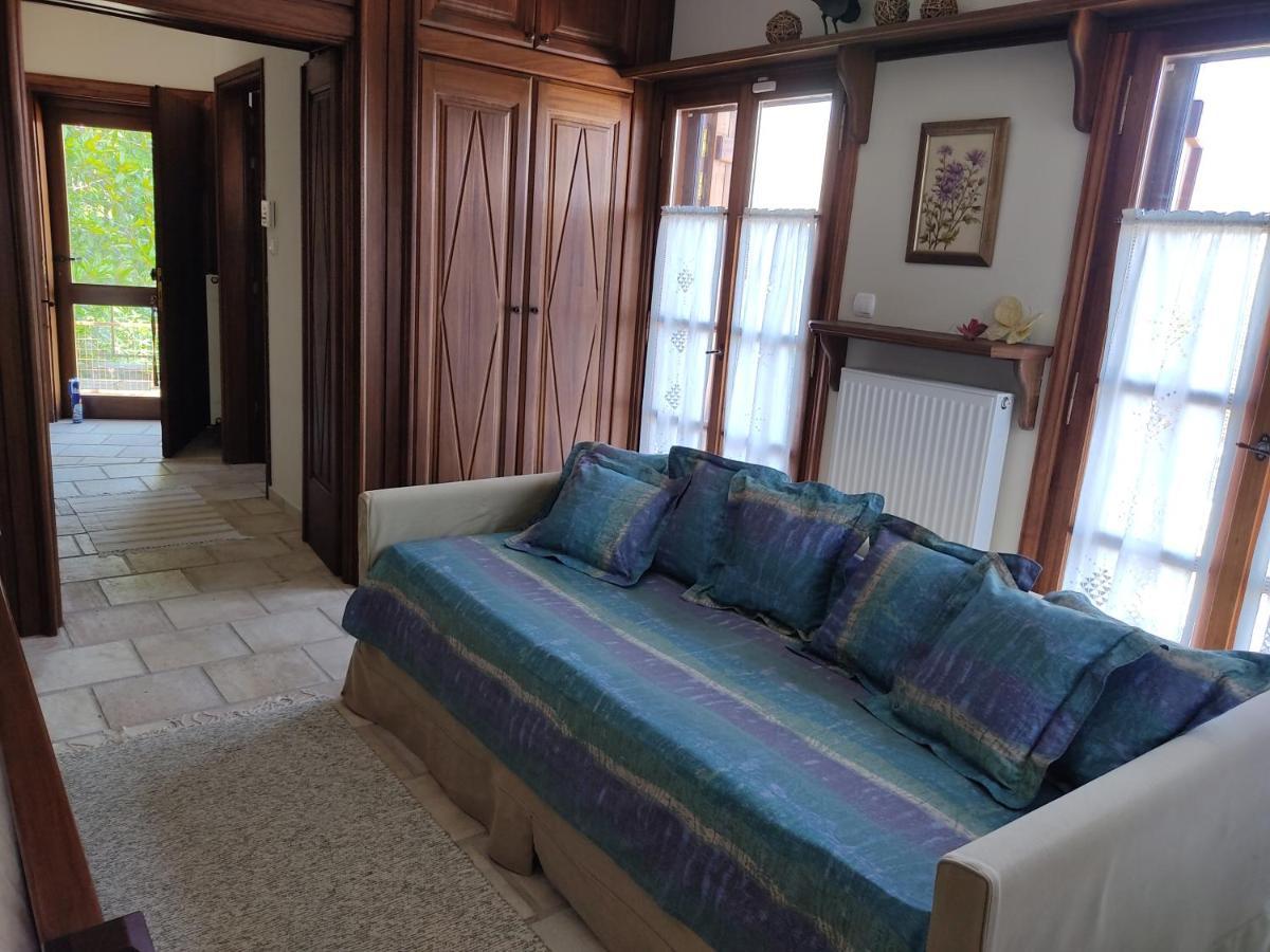 桑加拉达Cozy Blue Stone House With A Great Sea View.别墅 外观 照片